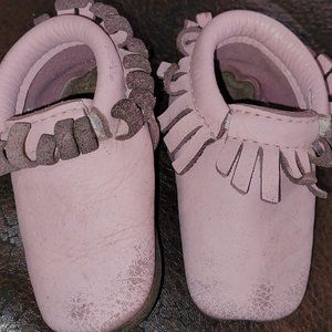 Minimoc size 2 pink moccasins